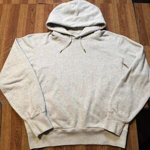 Uniqlo Grey Fleece Tech Sweat Sportswear Hoodie Medium